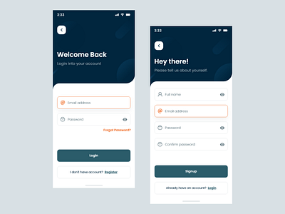 Modern login & signup process ui