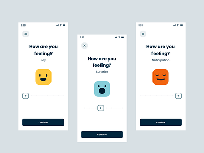 How are you feeling ui app design app ui branding design graphic design illustration logo mobile app design ui vector