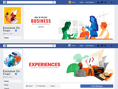 I Will Setup Facebook Account animation art brand branding business design facebook cover facebook cover free psd graphic design identity illustration social club social media social media banner typography vector web