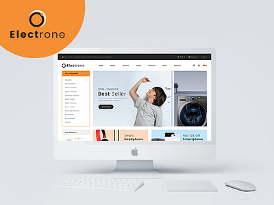 Electrone weblayout design graphic design modern design styles design ui ux design