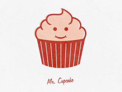 Mr. Cupcake branding cupcakes