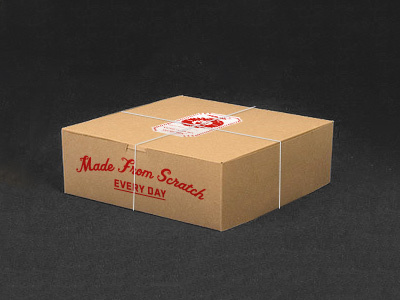 Cupcake To-Go Box branding cupcakes packaging