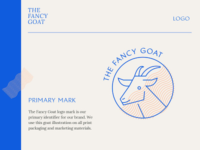 The Fancy Goat Logo Guidelines animal illustrations blue and pink brand guidelines female designer goat goats logo design logo designer logo guidelines logo mark logotype los angeles nashville style guide