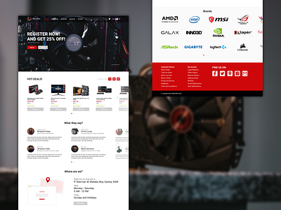 Computer Store Landing Page