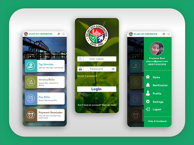 Sylhet Citizen Charter App design finance graphic design ui ux