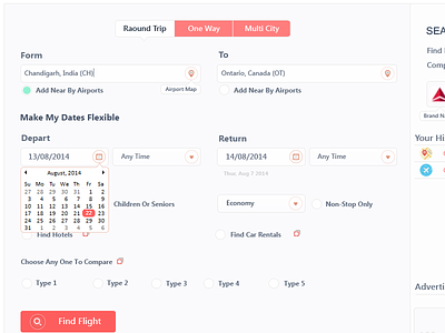 Web Application For Online Flight Booking