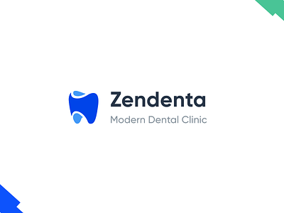 Zendenta Logo clinic dental dentist doctor graphic design logo teeth tooth