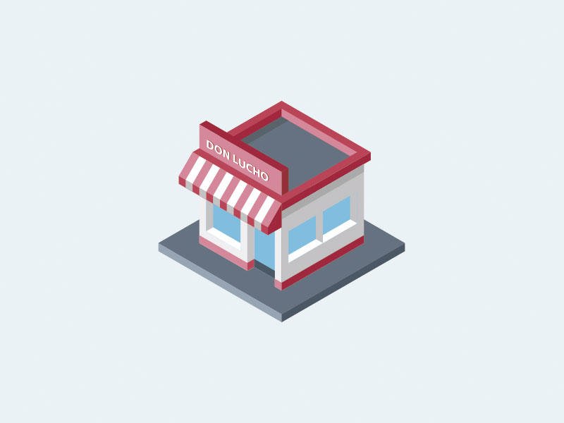 Isometric Shop Icon 3d e-commerce icon isometric isometrico shop tienda