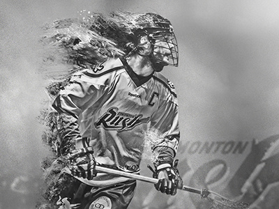 Edmonton Rush digital art edmonton lacrosse lax rush sport ngin