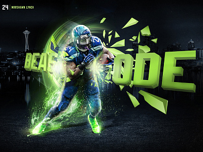 Beast Mode beast mode digital art football marshawn lynch photomanipulation seahawks sports