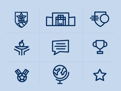 National Sports Center Icon Set facilities icons sport ngin sports ui
