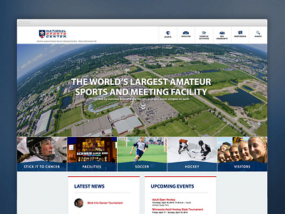 National Sports Center facilities launch minnesota responsive sports website