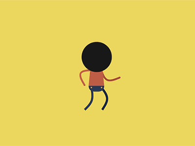 Airguitar! after effects animation character flat vector gif rigging