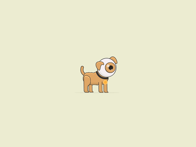 Dog - WIP after effects animal animated gif character rig dog eye flat vector pet rubberhose tail