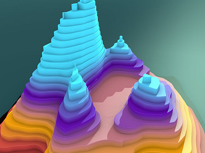 Quick Topogrpahy 02 ambient occlusion c4d cinema 4d gradient shadows topography