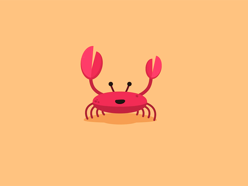 Crab Rig ae character rig claw crab dance illustration rubberhose 2