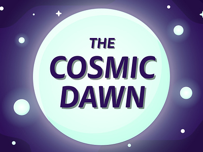 The Cosmic Dawn cosmic dawn glow illustrator planet science space star vecotr youtube yt