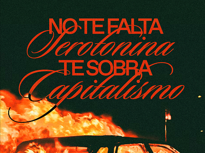 No te falta serotonina te sobra capitalismo design graphic design typography