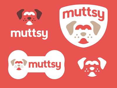 muttsy animal badge bone branding brandmark crest cute design dog dogs logo logo design logodesign logos mutt pet pets pooch shield vet