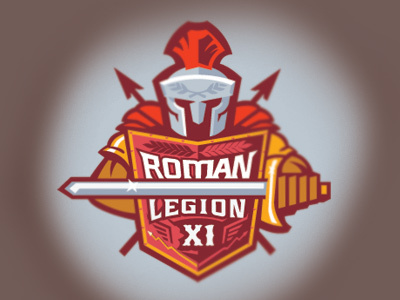 Roman Legion logo logo design logos mascot shield soldier spartan sports logos sword