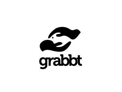 Grabbt bunny hand hands logo logo design logos rabbit