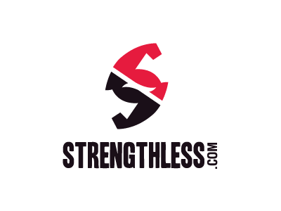 Strengthless arm biceps bodybuilding flex flexing gym letter s logo logo design logos muscle