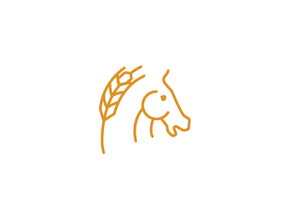 Work Bread farm horse logo logo design logos wheat