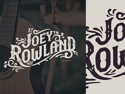 Joey Rowland Custom Type branding country custom font floral flourish flourishes logo logo design logos logotype typedesign western