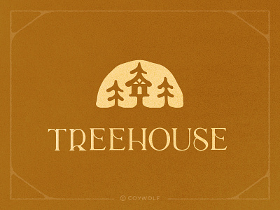 Treehouse Brandmark branding brandmark builder forest house lettering logo logos maple syrup nature organic outdoors serif sunrise tree tree house treehouse trees