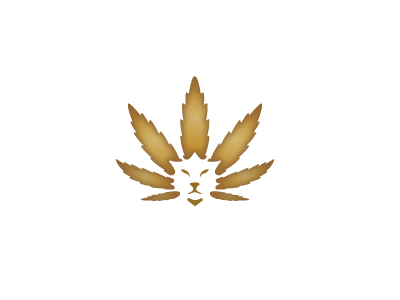cannibis cat cannibis cat leaf lion logo logo design logos marijuana weed