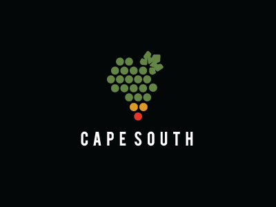 Cape South africa african grapes logo logo design logos south africa wine winery