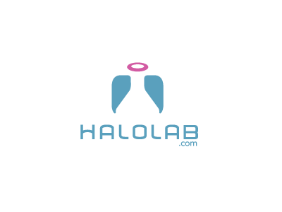 halolab angel beaker flask halo lab logo logo design logos science wings