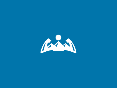 Peak Physique gym logo logo design logos mountain muscular