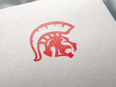 Militis baboon centurion helmet illustration lion logo logo design logos