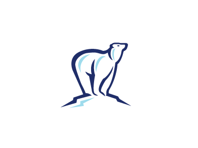 Blubear arctic bear blue blue bear ice illustration logo logo design logos polar bear