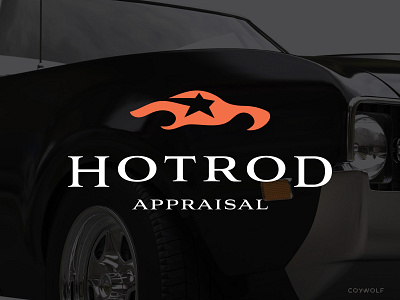 Hotrod Appraisal Logo Design auto automotive branding car logo dealership fire flame flames graphic design identity logo logodesign logos minimalist muscle car racing simple star