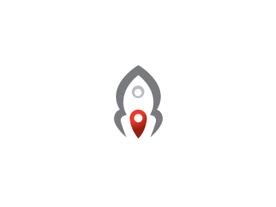 Spot Rocket gps icon location logo logo design logos map pin rocket rocketship