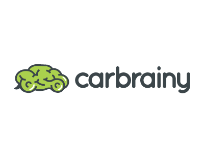 Carbrainy Logo car brain logo logos icon smart cartoon illustration