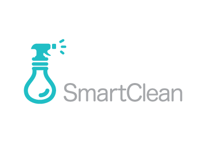 Smartclean clean cleaner cleaning icon light bulb lightbulb logo logos spray bottle