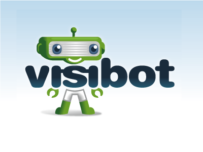 Visibot mascot robot visible visibot