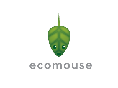 Ecomouse eco ecomouse green leaf mouse