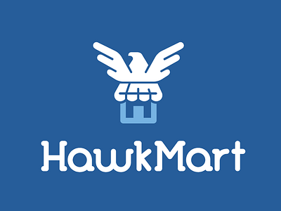 Hawkmart hawk logo logo design logos retail shop icon shopping store