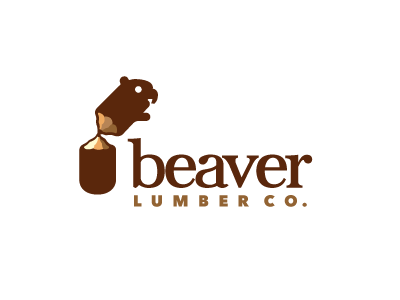 Beaver Lumber beaver illustration logo logo design lumber wood