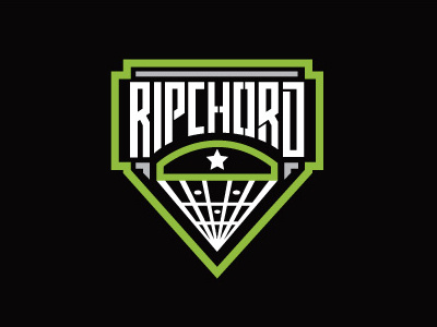 Ripchord Band Logo band crest fret guitar logo logo design logos parachute rip chord shield