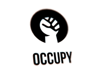 Occupy occupy ows wall street fist revolution letter o