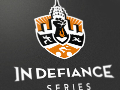 ID Series badge city crest logo logo design triathalon