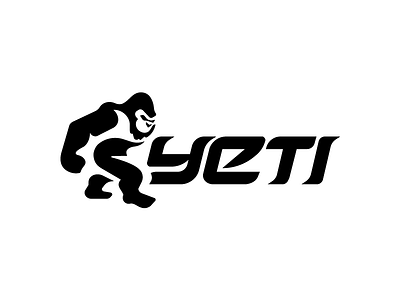 Yeti bigfoot gorilla logo logo design logos sasquatch strong tough yeti