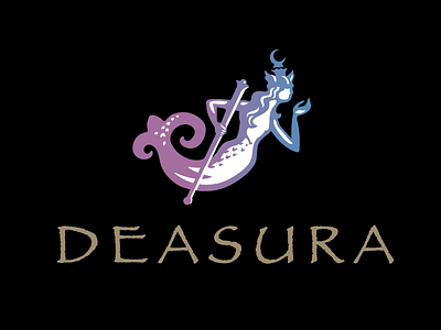 Deasura brandmark goddess identity illustration logo logos mermaid