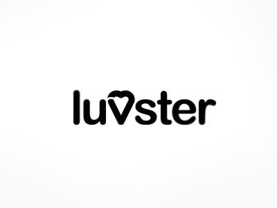 Luvster heart logo design logos love