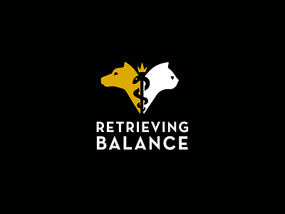 Retrieving Balance Mobile Vet Logo animal cat dog pet veterinarian veterinary